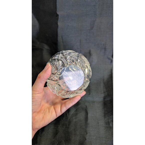 Rare Vintage Crystal ball side sitting pinwheel  ashtray - Picture 8 of 10